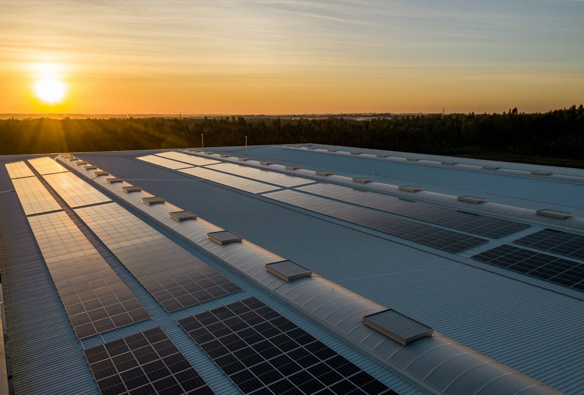 Industrial solar application example